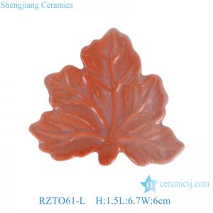 RZTO61-L  Lovely maple leaf creative modeling decorative gift ceramic ornaments