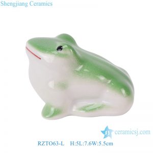 RZTO63-L  Cute frog creative modeling decorative gift ceramic ornaments