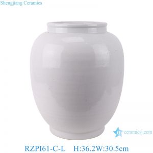 RZPI61-C-L Jingdezhen high quality ceramic pure white home decoration ceramic vase