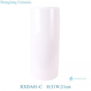 RXDA01-C  Pure white ceramic arrow vase umbrella holder