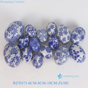RZTO73 6cm 8cm 10cm Cheap Price Porcelain Egg for Home Decoration Easter Christmas