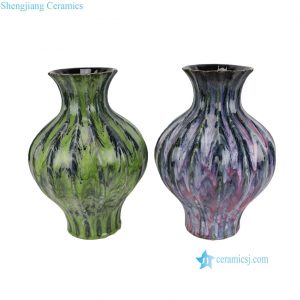 RXFI05-A-B Reactive Glaze Flambe color Ceramic Pottery Vase decoration