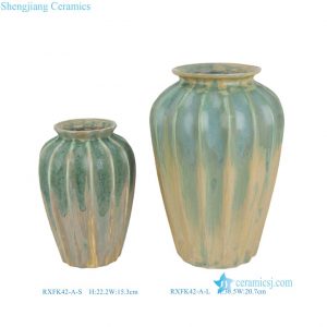 RXFK42-A-L-S  Reactive Glaze Color Modern Style Vases Decorative Shelf Decor Clay Pot