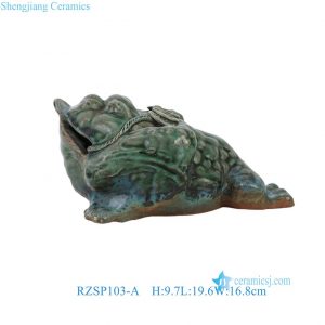 RZSP103-A  Jingdezhen Chinese Ware Feng Shui Pixiu Beast Unicorn Wealth Statue