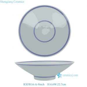 RXFR16-A-7inch-8inch-9inch Tall Footed Conical Bowl