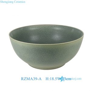 RZMA39-A  Green Tea-Dust Glaze Large Porcelain Bowl